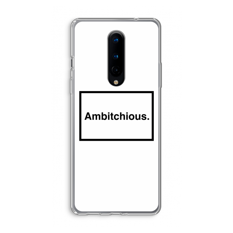 Ambitchious: OnePlus 8 Transparant Hoesje