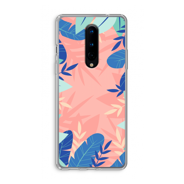 Tropisch: OnePlus 8 Transparant Hoesje