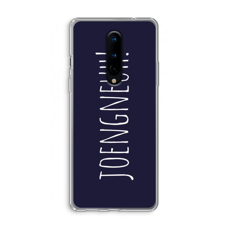 Joengneuh!: OnePlus 8 Transparant Hoesje