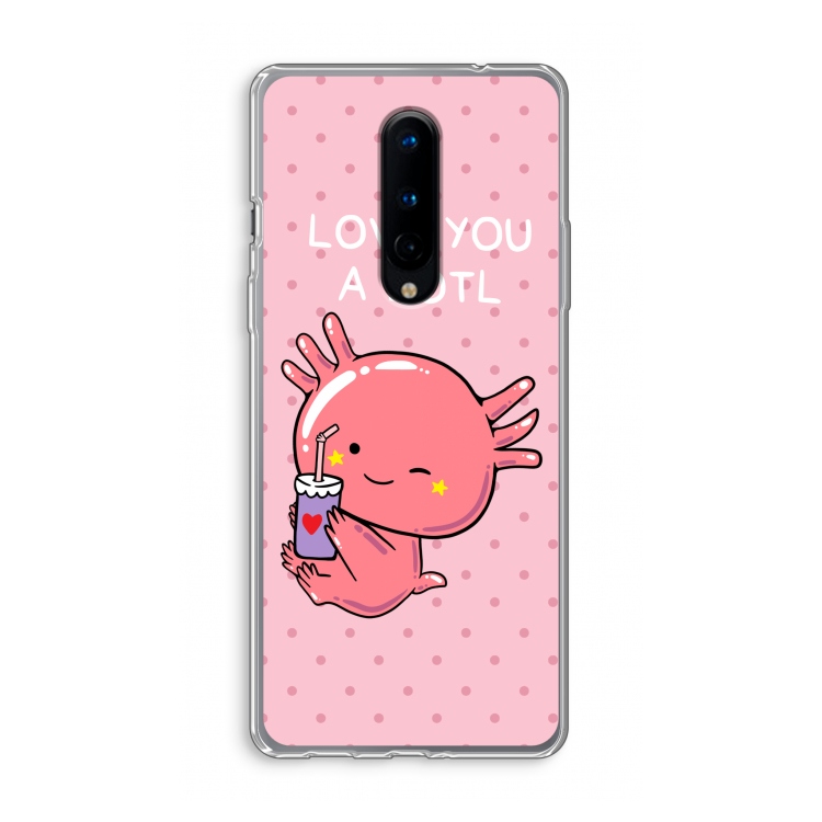 Love You A Lotl: OnePlus 8 Transparant Hoesje