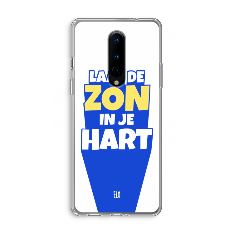 Laat de zon in je hart: OnePlus 8 Transparant Hoesje