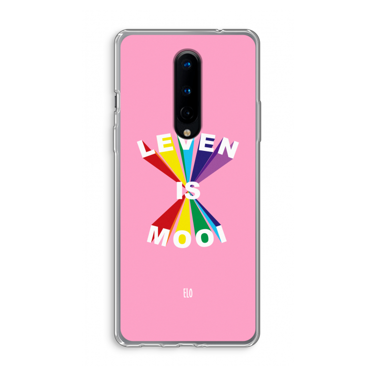 Het Leven Is Mooi: OnePlus 8 Transparant Hoesje