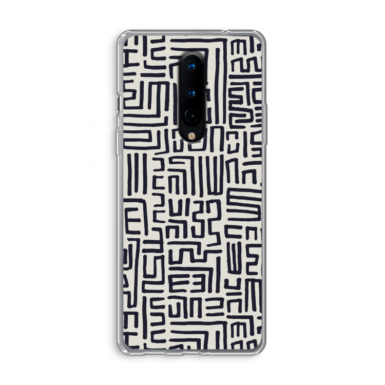 Moroccan Print: OnePlus 8 Transparant Hoesje