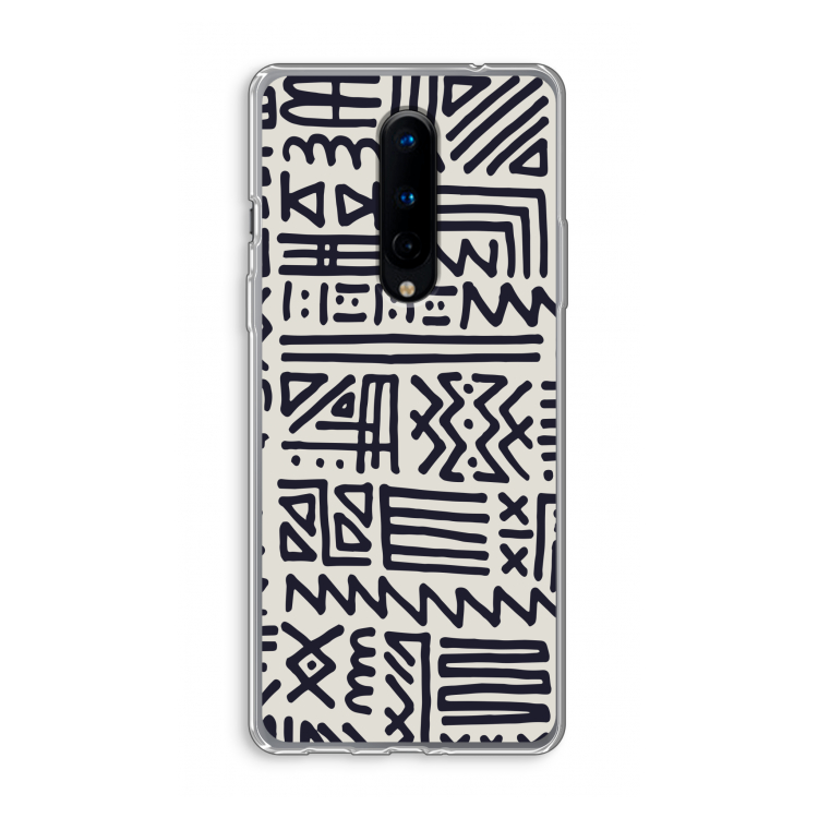 Marrakech print: OnePlus 8 Transparant Hoesje