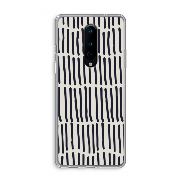 Moroccan stripes: OnePlus 8 Transparant Hoesje