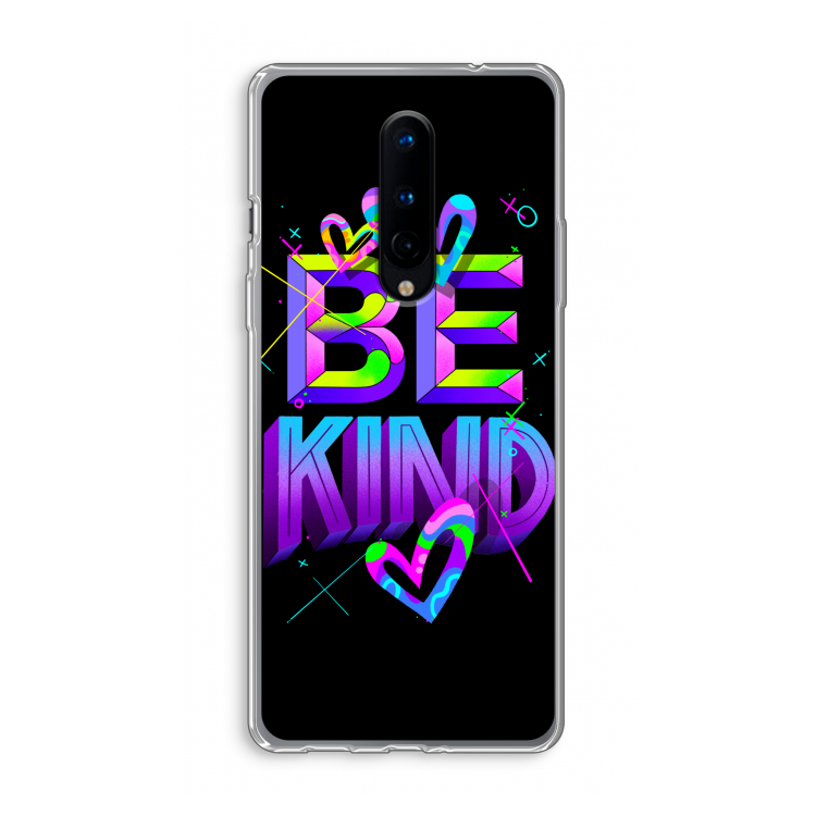 Be Kind: OnePlus 8 Transparant Hoesje