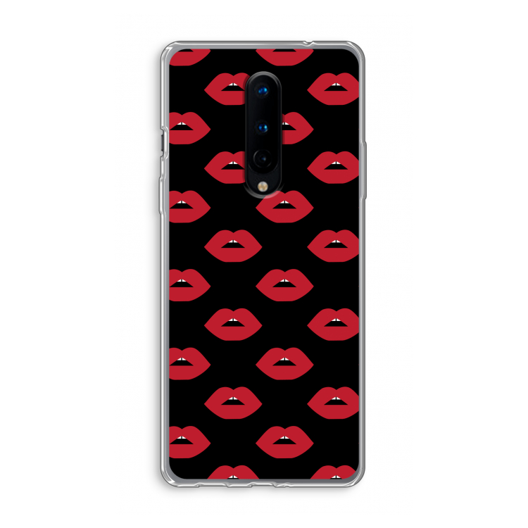 Lips: OnePlus 8 Transparant Hoesje