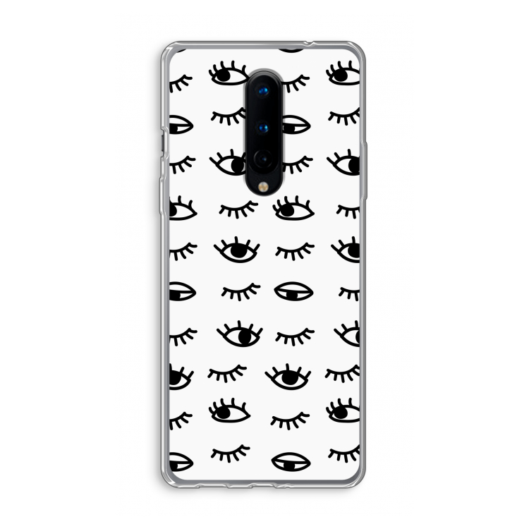 Eye pattern #2: OnePlus 8 Transparant Hoesje