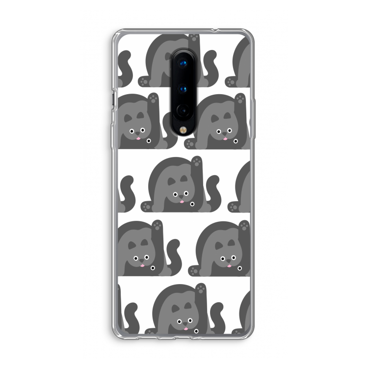 Cats: OnePlus 8 Transparant Hoesje
