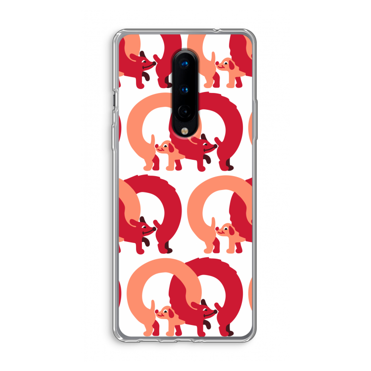 Dogs: OnePlus 8 Transparant Hoesje