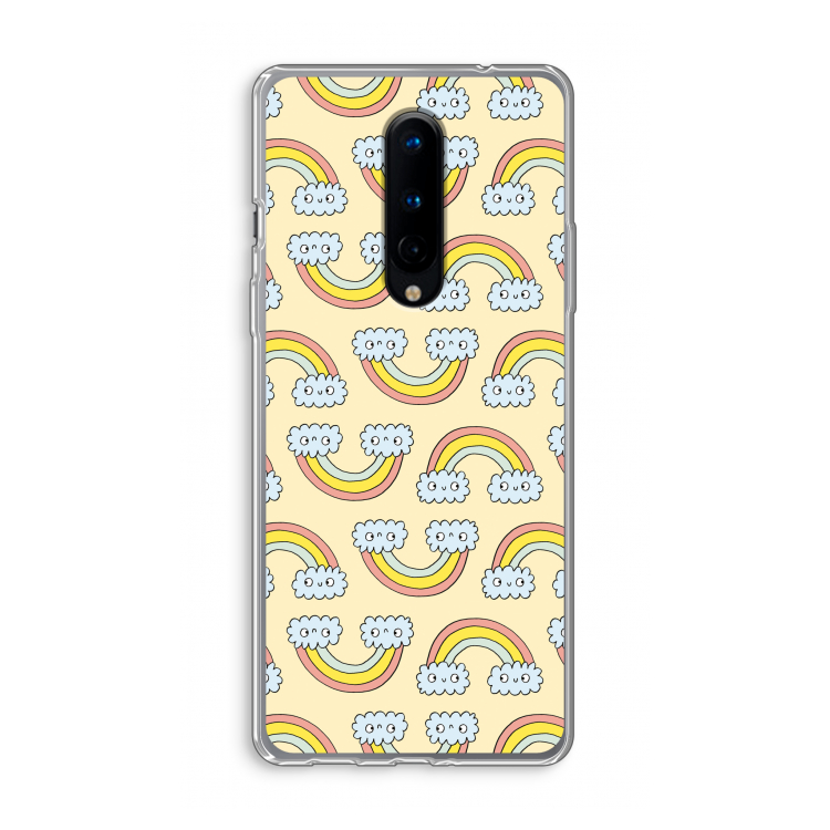 Regenboog: OnePlus 8 Transparant Hoesje