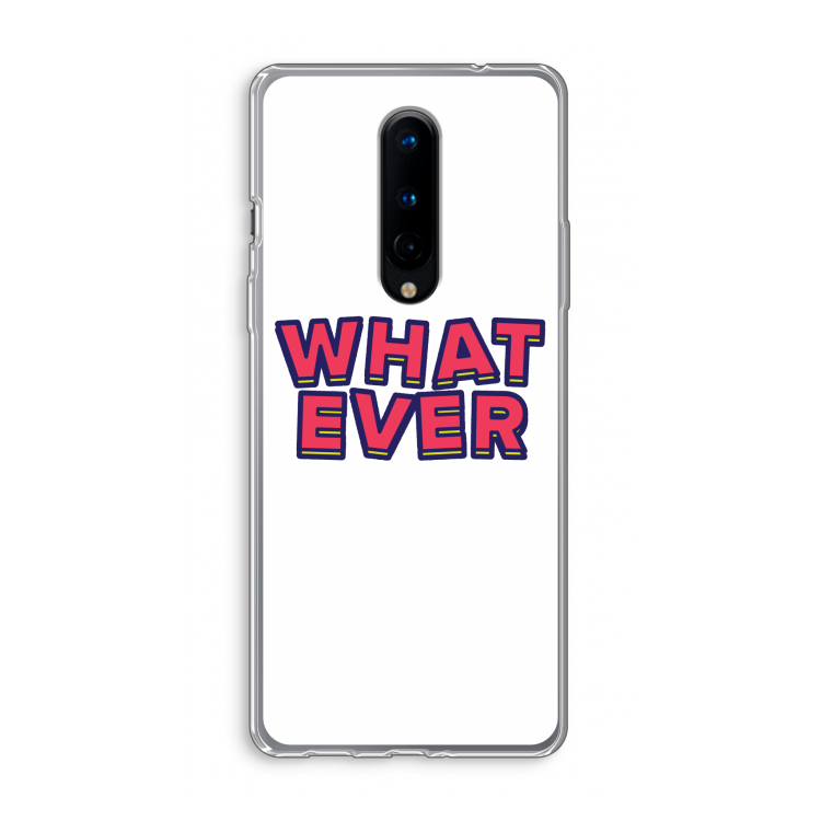 Whatever: OnePlus 8 Transparant Hoesje