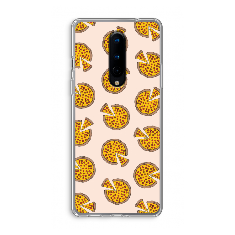 You Had Me At Pizza: OnePlus 8 Transparant Hoesje