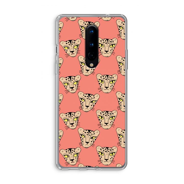 Tijger: OnePlus 8 Transparant Hoesje