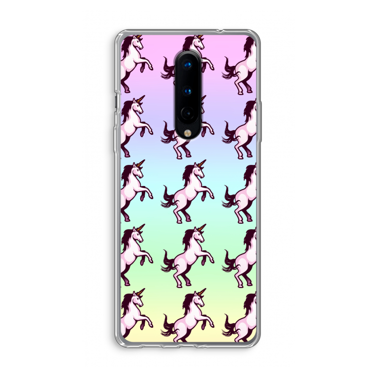 Musketon Unicorn: OnePlus 8 Transparant Hoesje