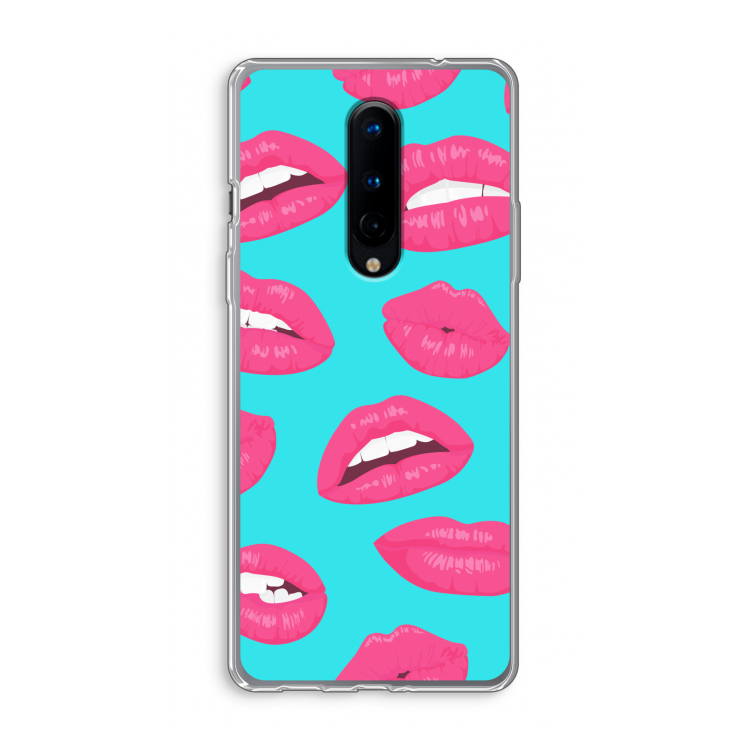 Bite my lip: OnePlus 8 Transparant Hoesje