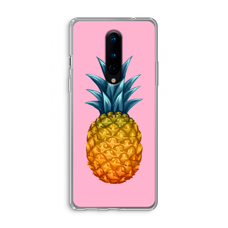 Grote ananas: OnePlus 8 Transparant Hoesje