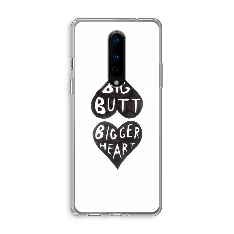 Big butt bigger heart: OnePlus 8 Transparant Hoesje