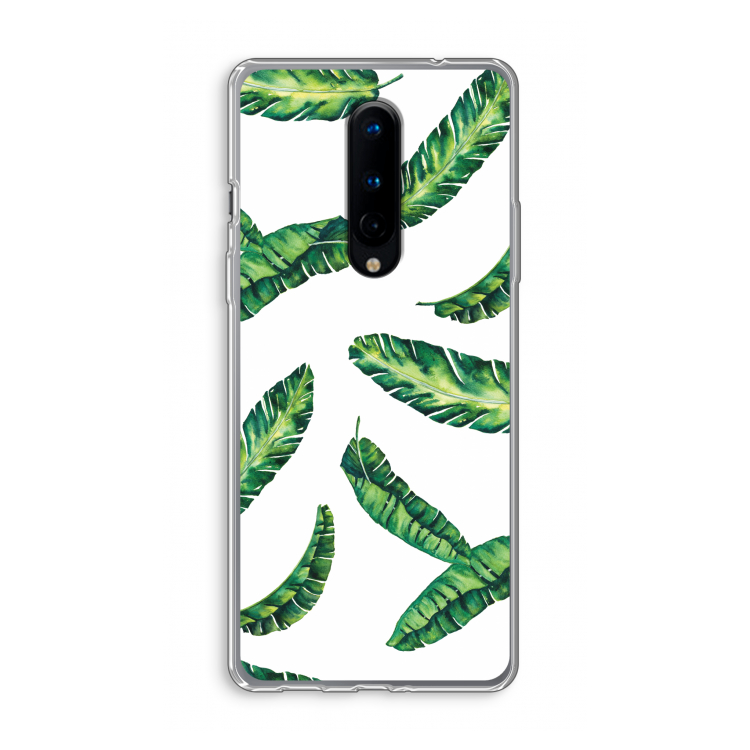 Lange bladeren: OnePlus 8 Transparant Hoesje