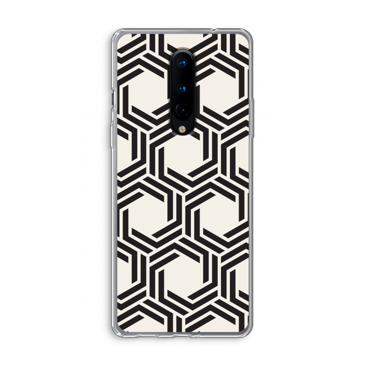 Geometrisch patroon: OnePlus 8 Transparant Hoesje