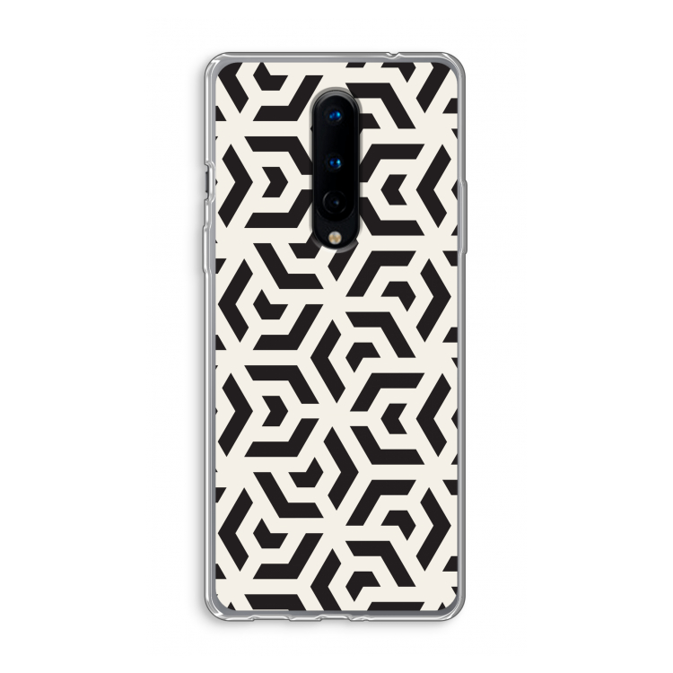 Crazy pattern: OnePlus 8 Transparant Hoesje