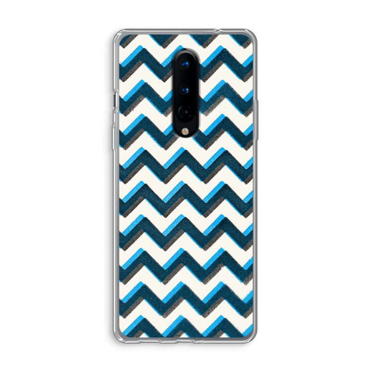 Onderbroken lijn: OnePlus 8 Transparant Hoesje