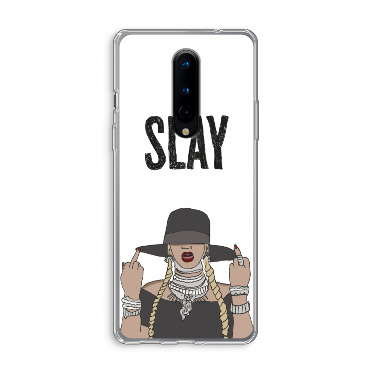 Slay All Day: OnePlus 8 Transparant Hoesje
