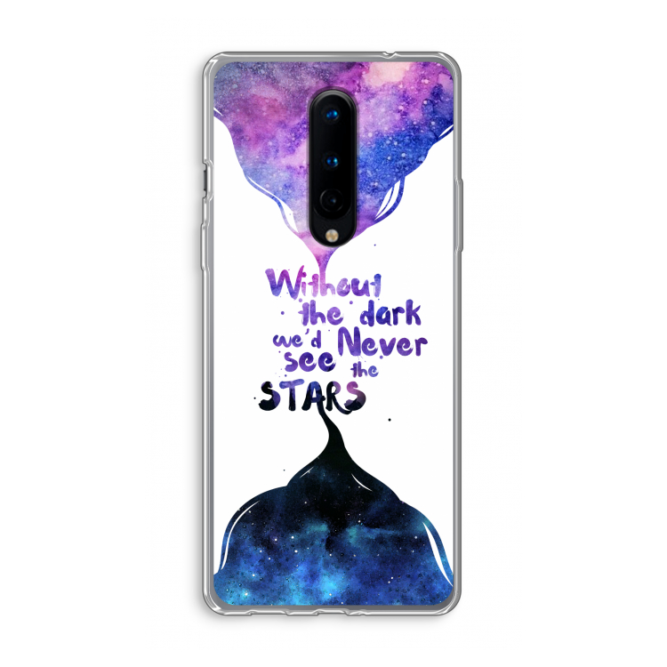 Stars quote: OnePlus 8 Transparant Hoesje