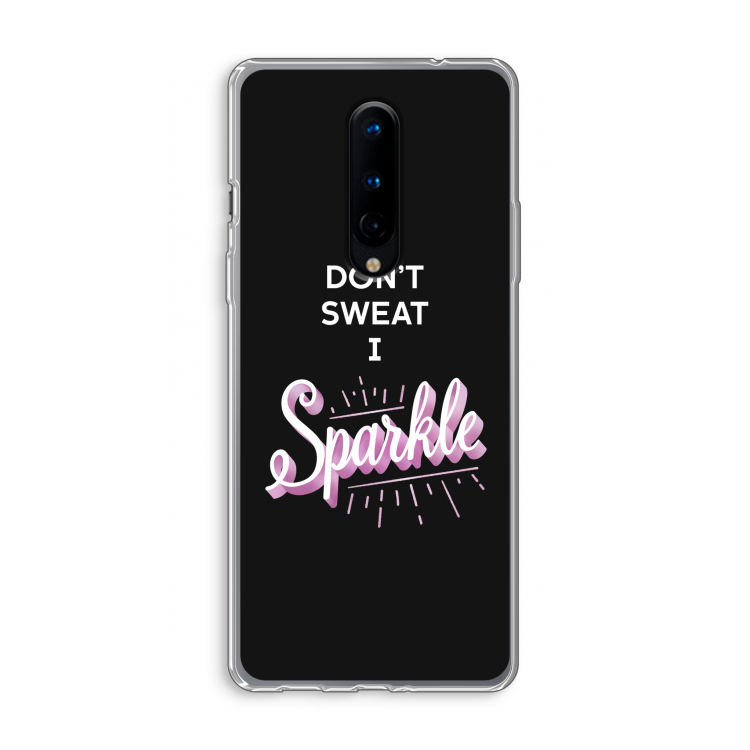 Sparkle quote: OnePlus 8 Transparant Hoesje