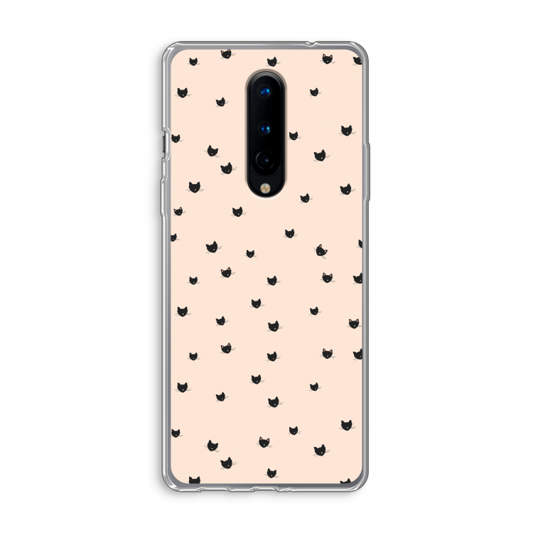 Kleine kattenkopjes: OnePlus 8 Transparant Hoesje