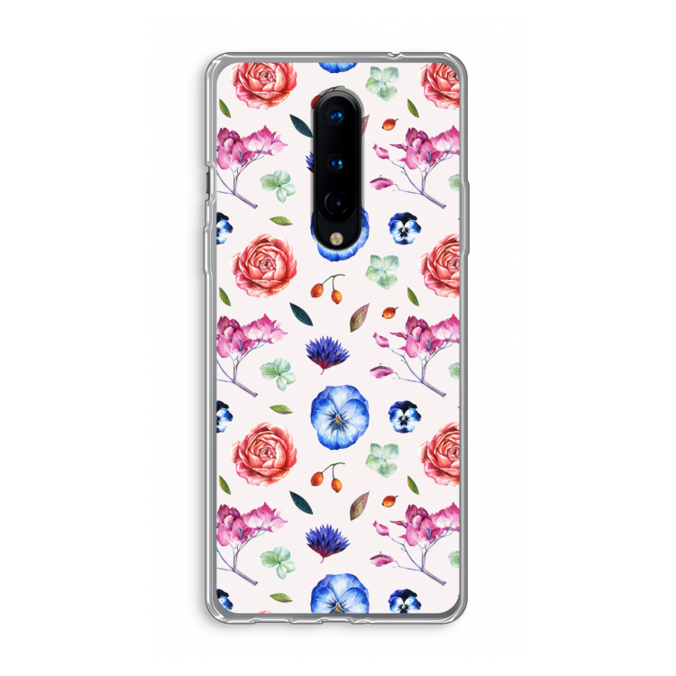Bloemetjes: OnePlus 8 Transparant Hoesje