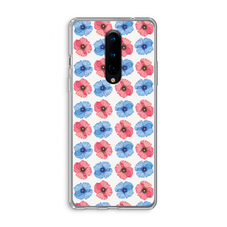 Klaproosjes: OnePlus 8 Transparant Hoesje