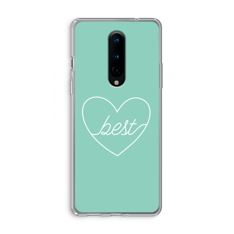 Best heart pastel: OnePlus 8 Transparant Hoesje
