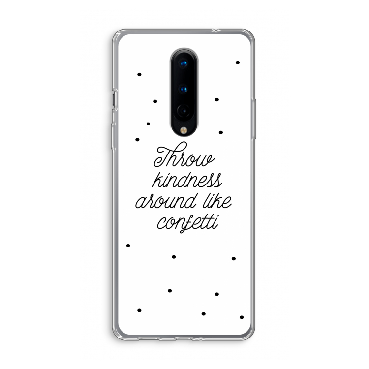 Confetti: OnePlus 8 Transparant Hoesje