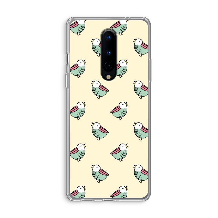 Vogeltjes: OnePlus 8 Transparant Hoesje