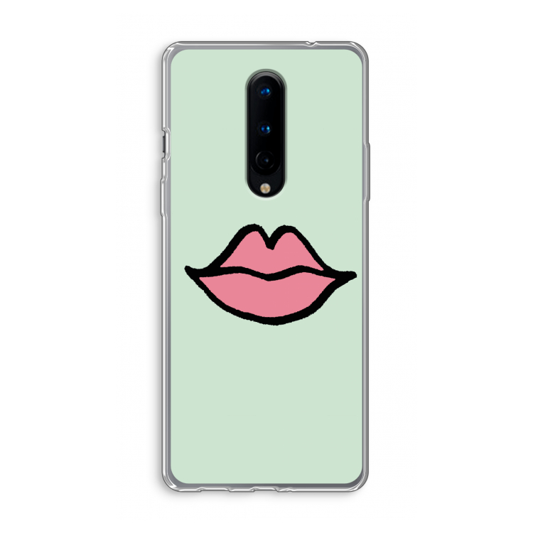 Kusje: OnePlus 8 Transparant Hoesje