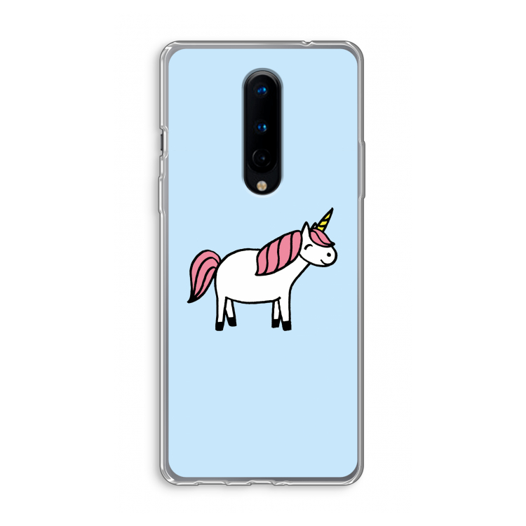 Eenhoorn: OnePlus 8 Transparant Hoesje