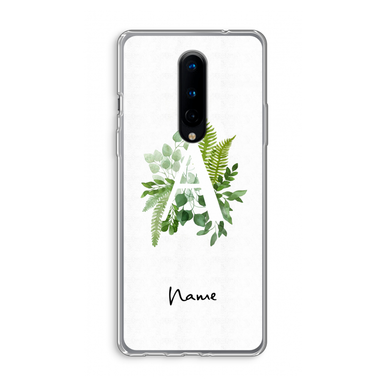 Green Brush: OnePlus 8 Transparant Hoesje