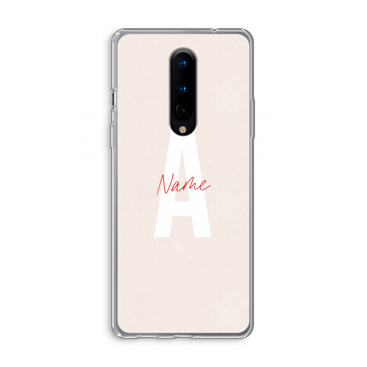 Strawberry Milkshake: OnePlus 8 Transparant Hoesje