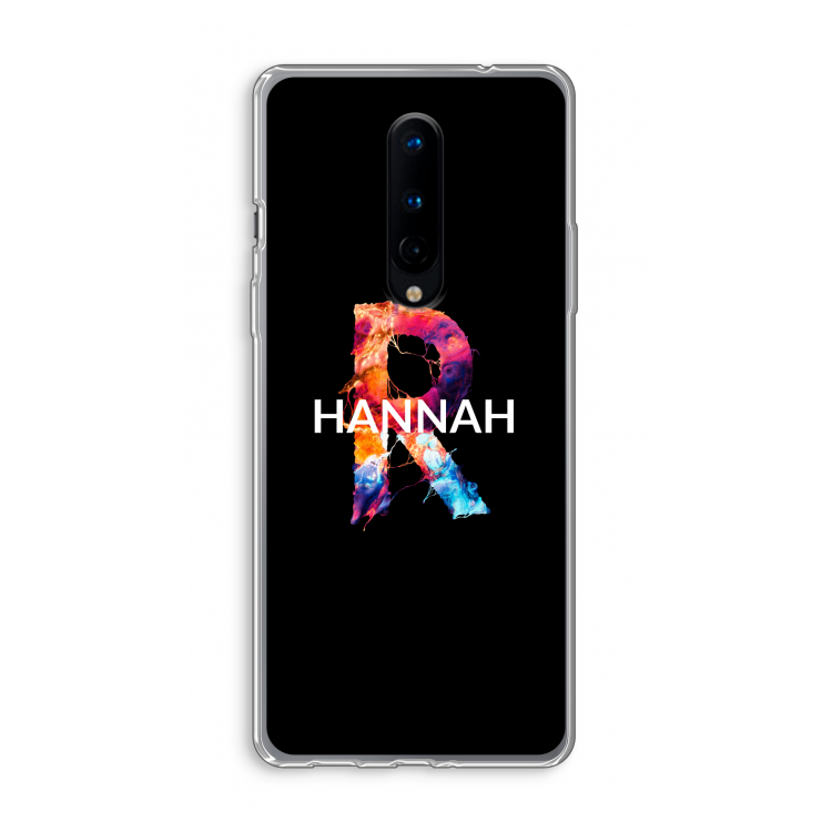 Abstract Spectrum: OnePlus 8 Transparant Hoesje