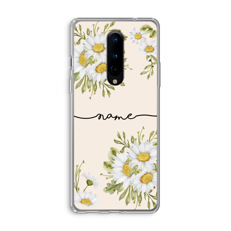 Daisies: OnePlus 8 Transparant Hoesje