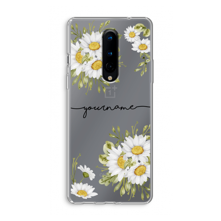 Daisies: OnePlus 8 Transparant Hoesje