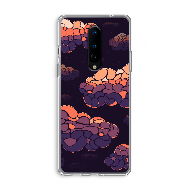 Patroon Wolken: OnePlus 8 Transparant Hoesje
