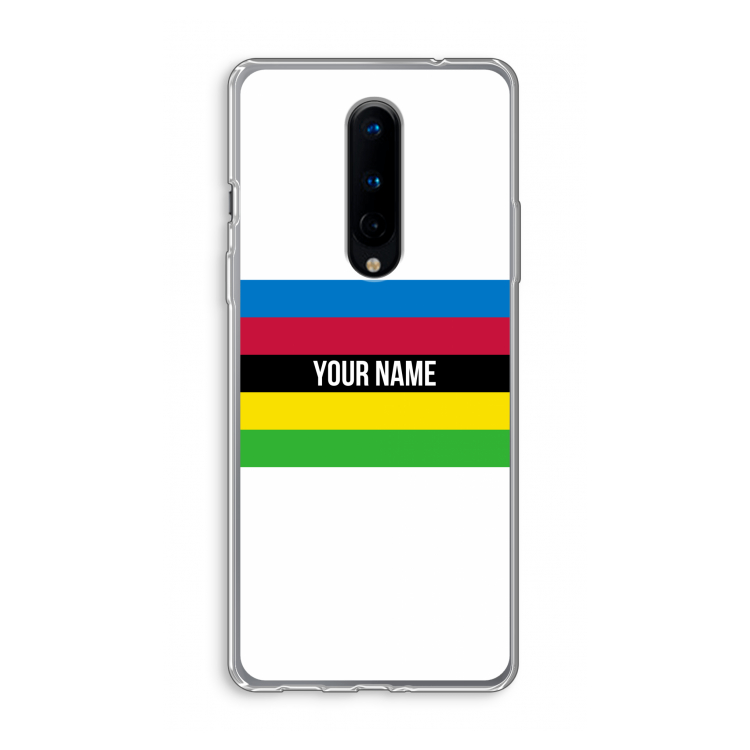 WK Wielrennen: OnePlus 8 Transparant Hoesje