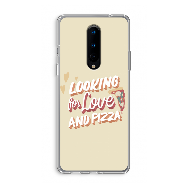 Pizza is the answer: OnePlus 8 Transparant Hoesje
