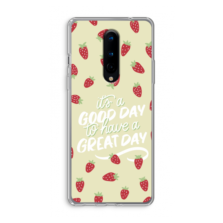 Don't forget to have a great day: OnePlus 8 Transparant Hoesje