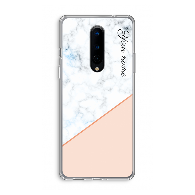 Marmer in stijl: OnePlus 8 Transparant Hoesje
