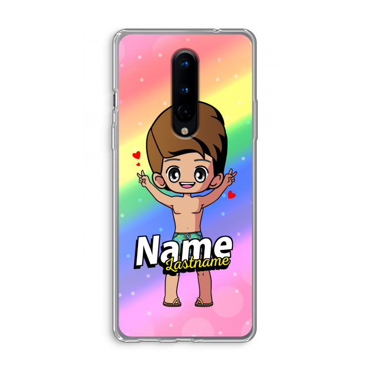 Chibi Maker man: OnePlus 8 Transparant Hoesje