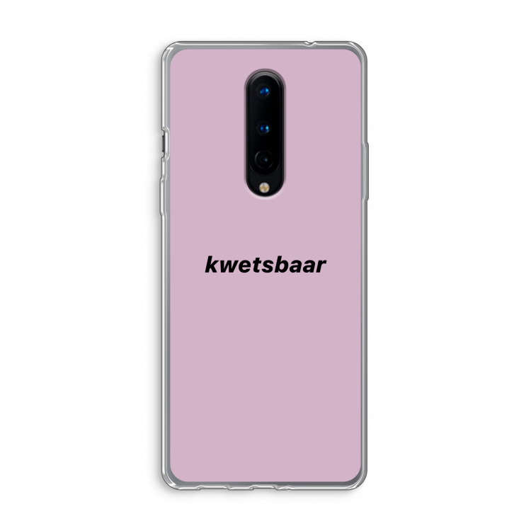 kwetsbaar: OnePlus 8 Transparant Hoesje