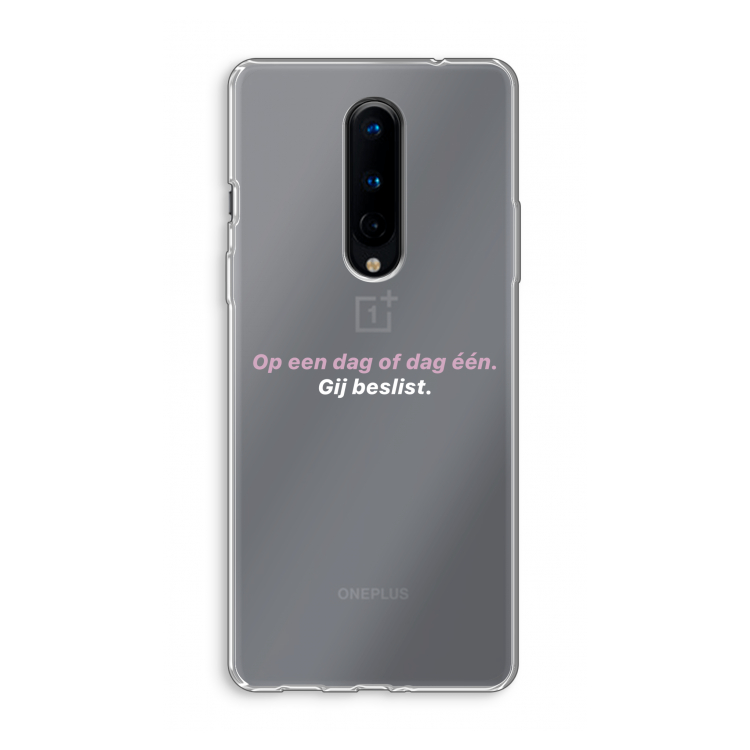 gij beslist: OnePlus 8 Transparant Hoesje